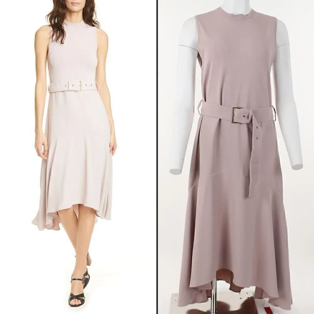 Ted Baker London Corvala High Low Dress in Pink